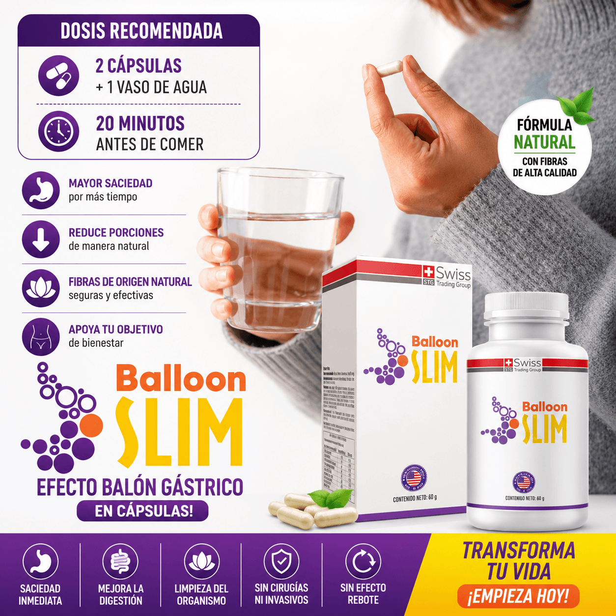 Pierde Peso sin Cirugías ni Ejercicios con Balloon Slim