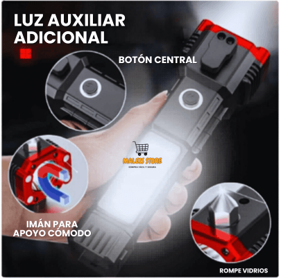 Linterna Táctica 4 en 1