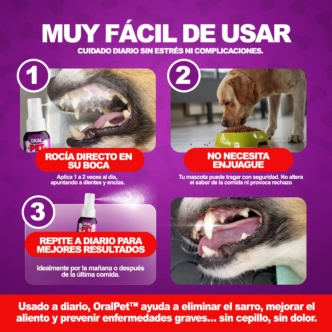 Oral Pet Spray Limpiador Bucal para Mascotas