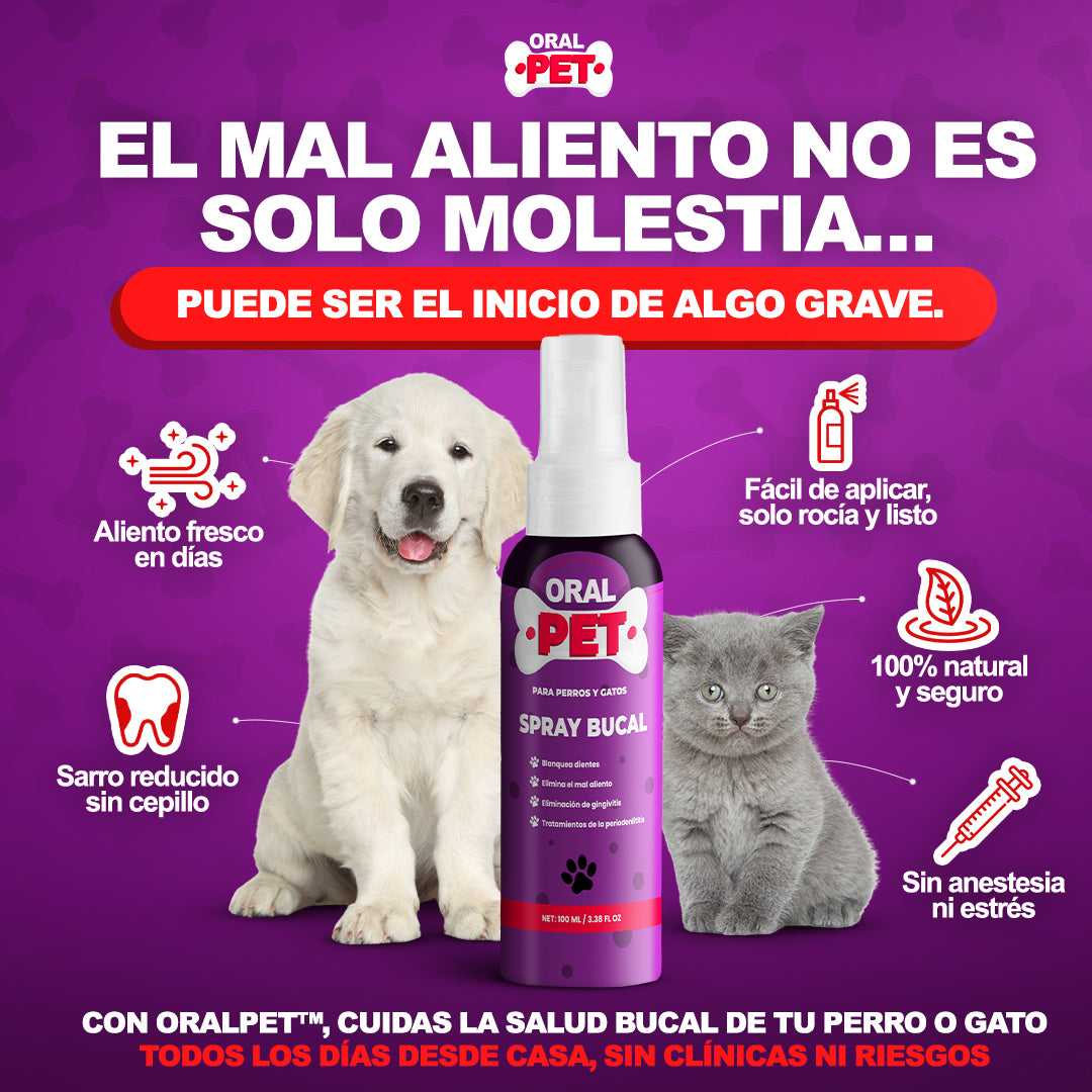 Oral Pet Spray Limpiador Bucal para Mascotas