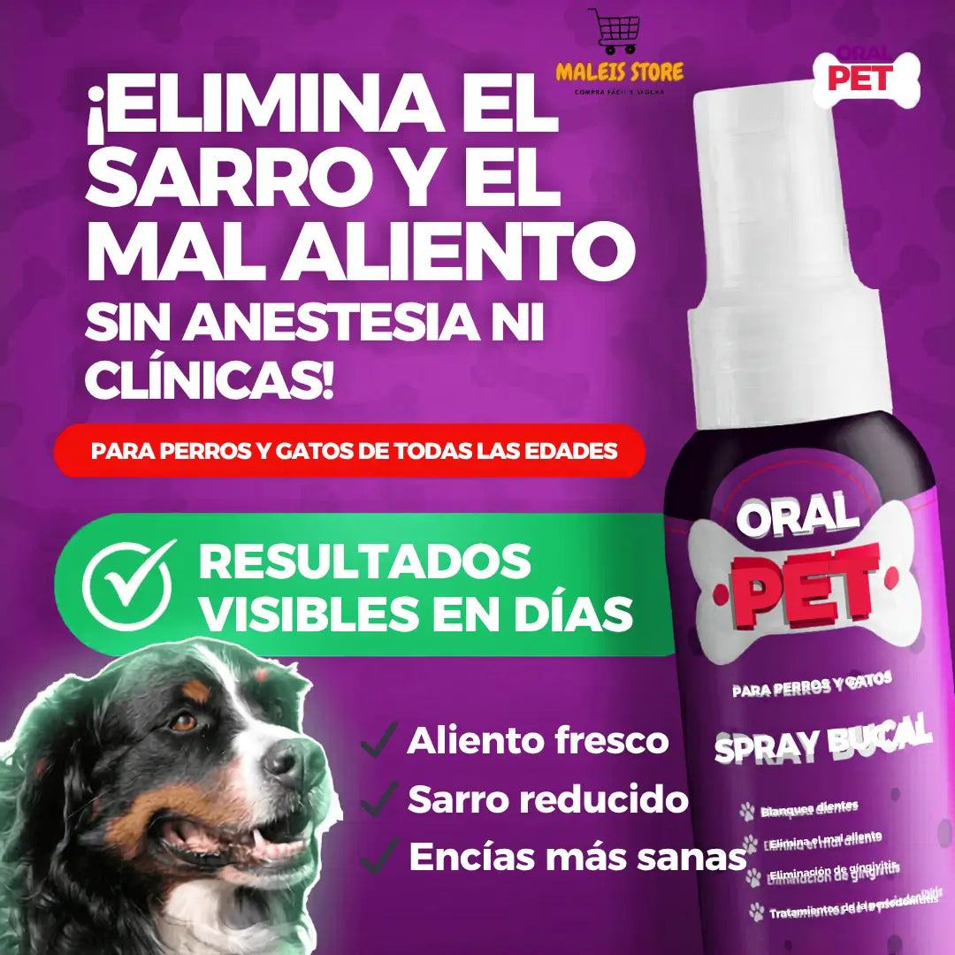 Oral Pet Spray Limpiador Bucal para Mascotas