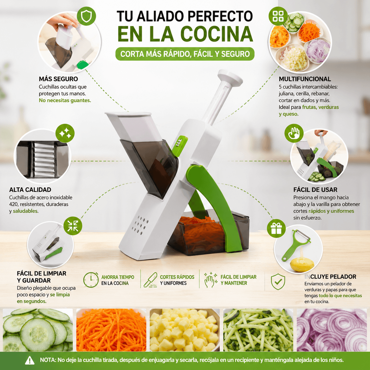 Cortador De Verduras Instantaneo