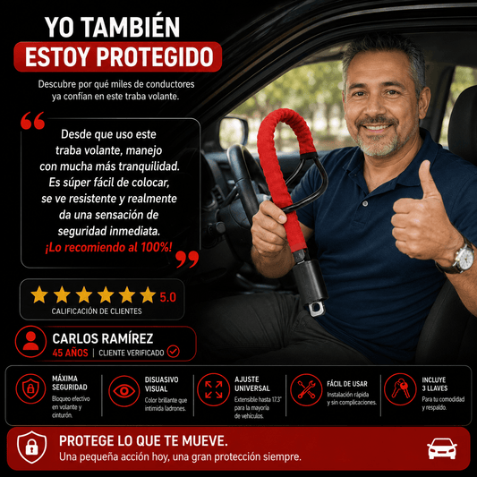 Tranca Volante Al Cinturon De Seguridad