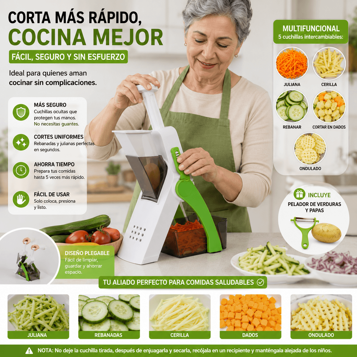 Cortador De Verduras Instantaneo
