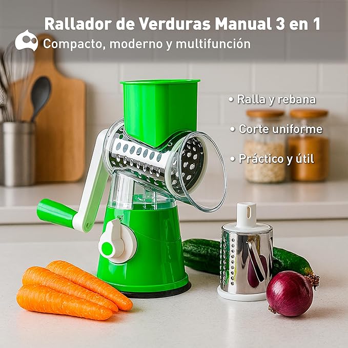 Rallador y Cortador de Verduras