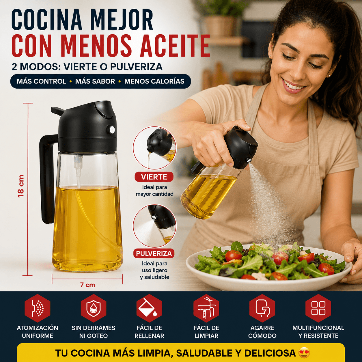 Pack de Dos Dispensadores de Aceite