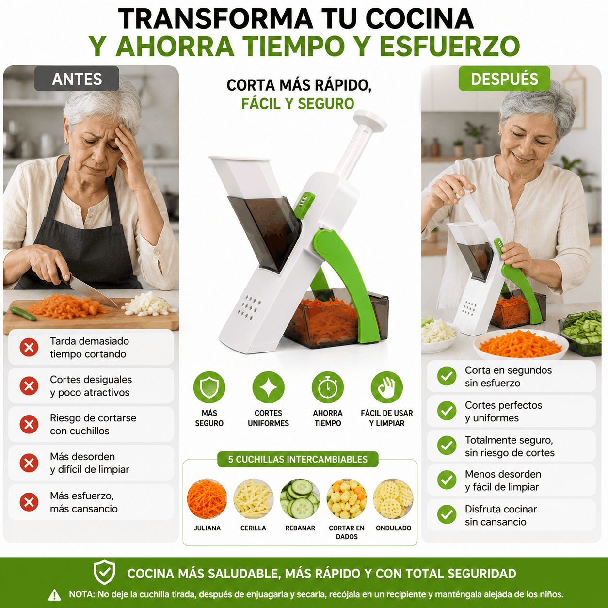 Cortador De Verduras Instantaneo