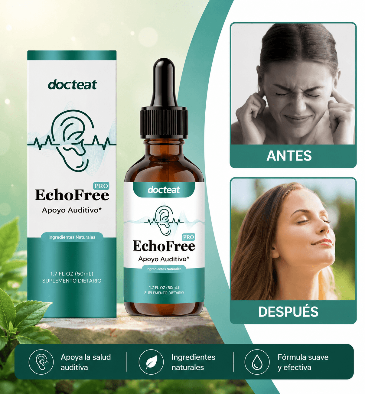 Aceite para Tinnitus y Gotas para los Oídos