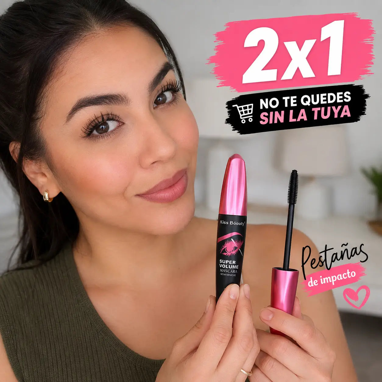 Mascara de pestaña super volumen 2 X 1