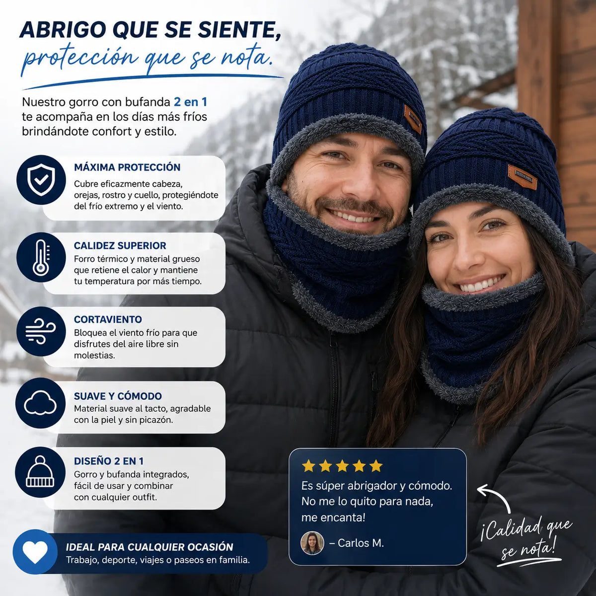 Set de 1 Gorra más 1 Bufanda