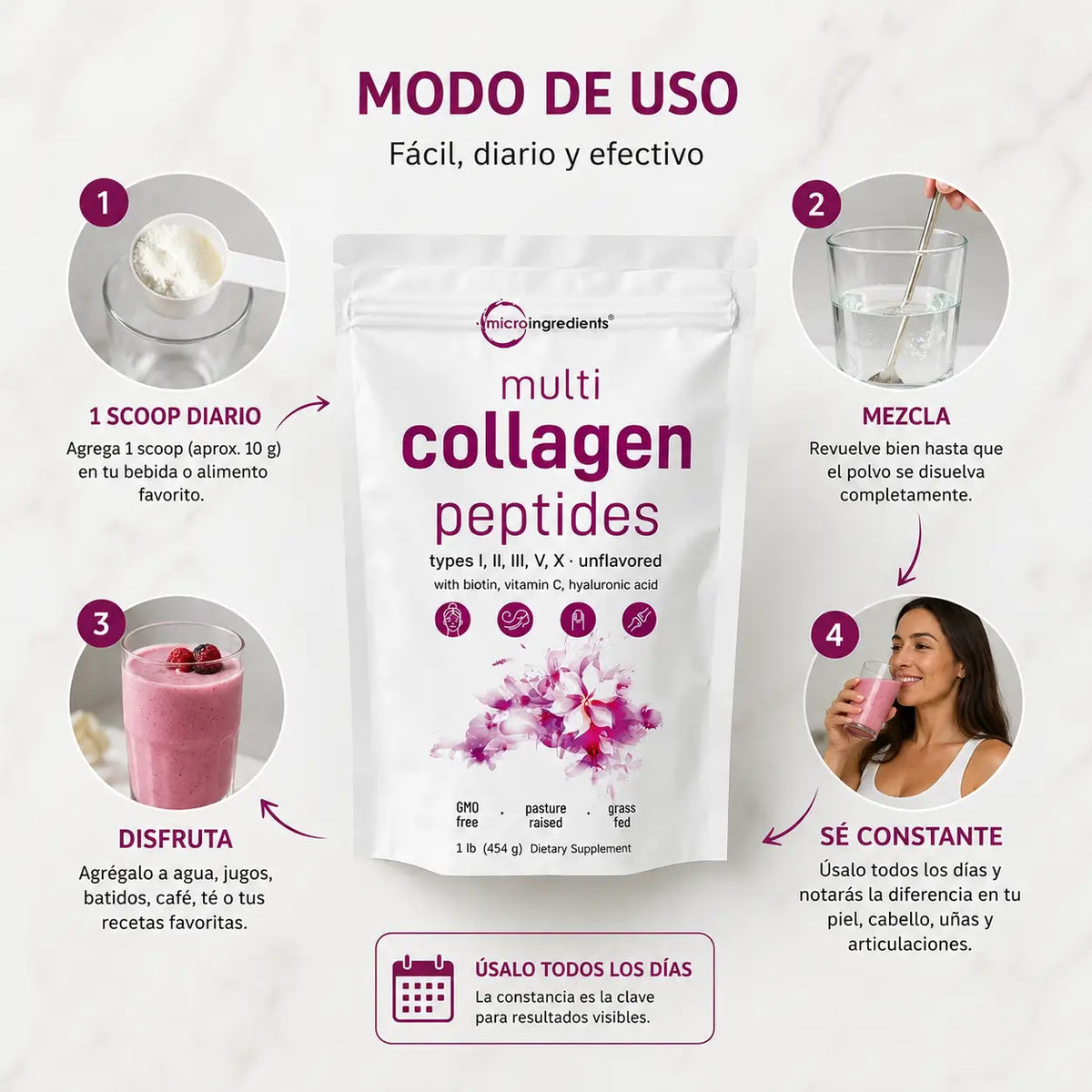 MULTICOLLAGEN PEPTIDES COLAGENO 454 GR