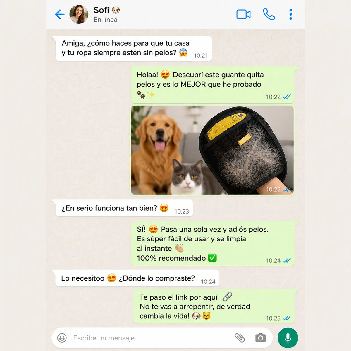GUANTE QUITA PELOS